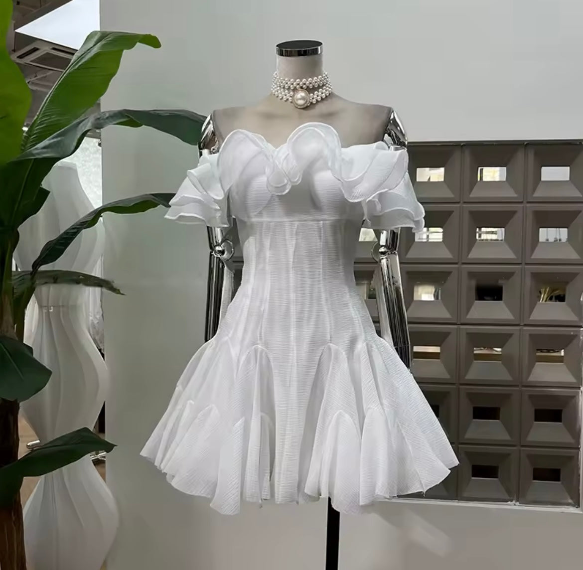 Robe à volant