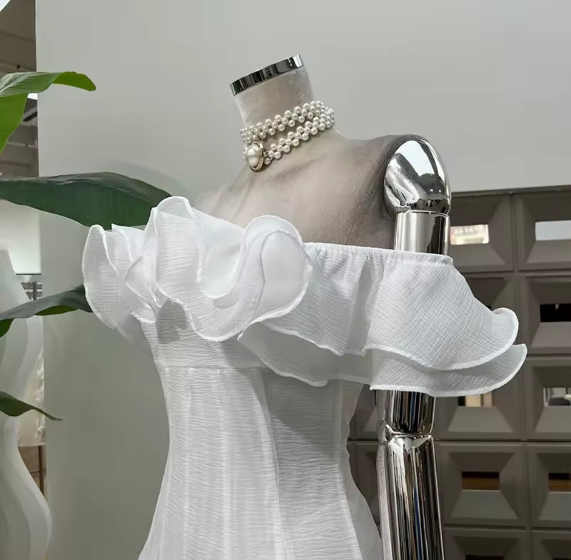Robe à volant
