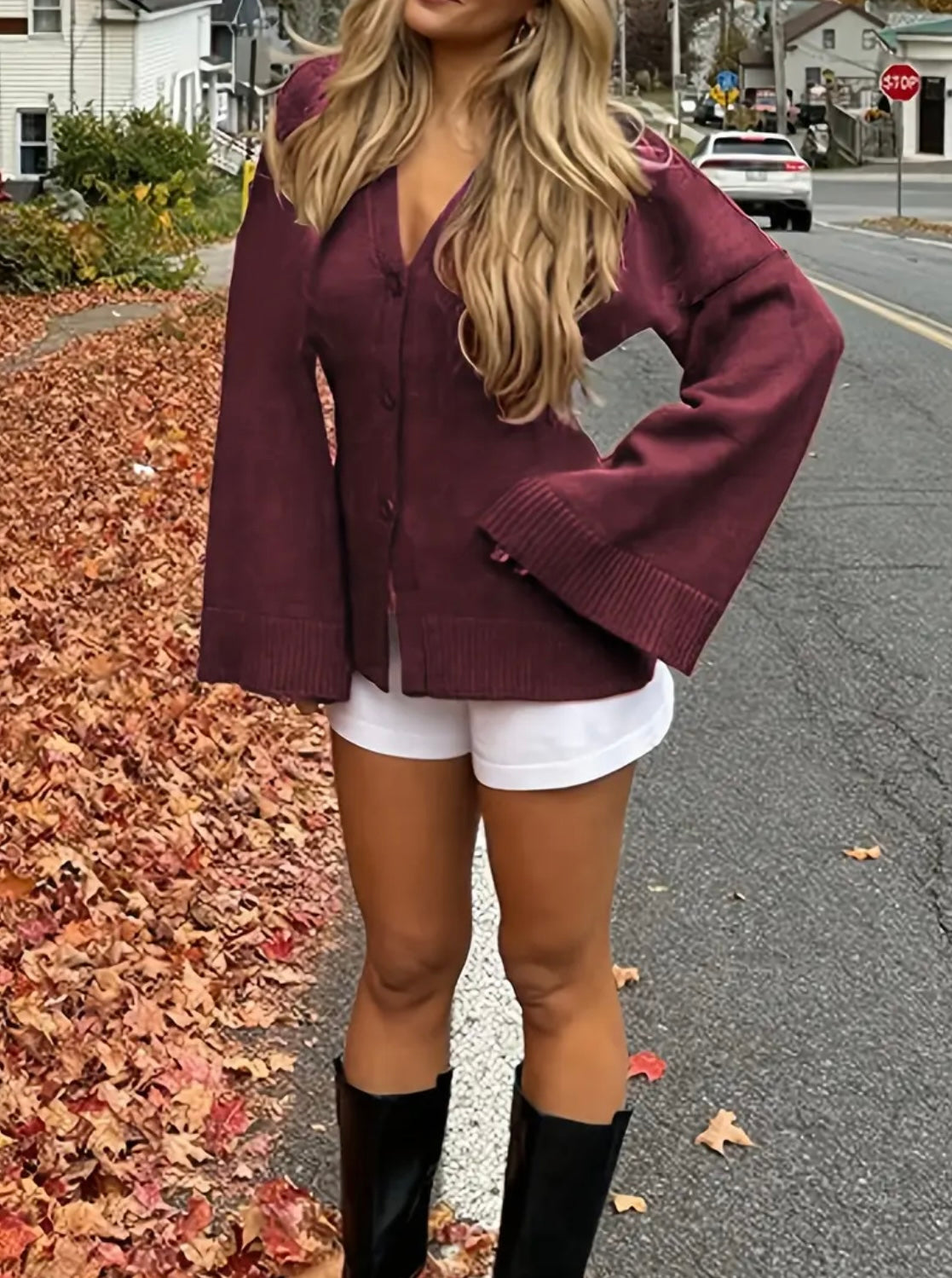 Haut manche en cloche